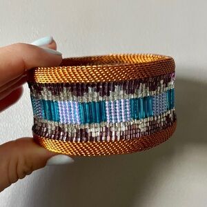 Colorful Beaded Woven Bracelet